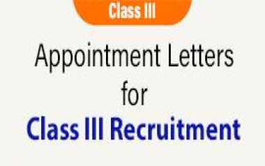 Appointment Letter Grade III